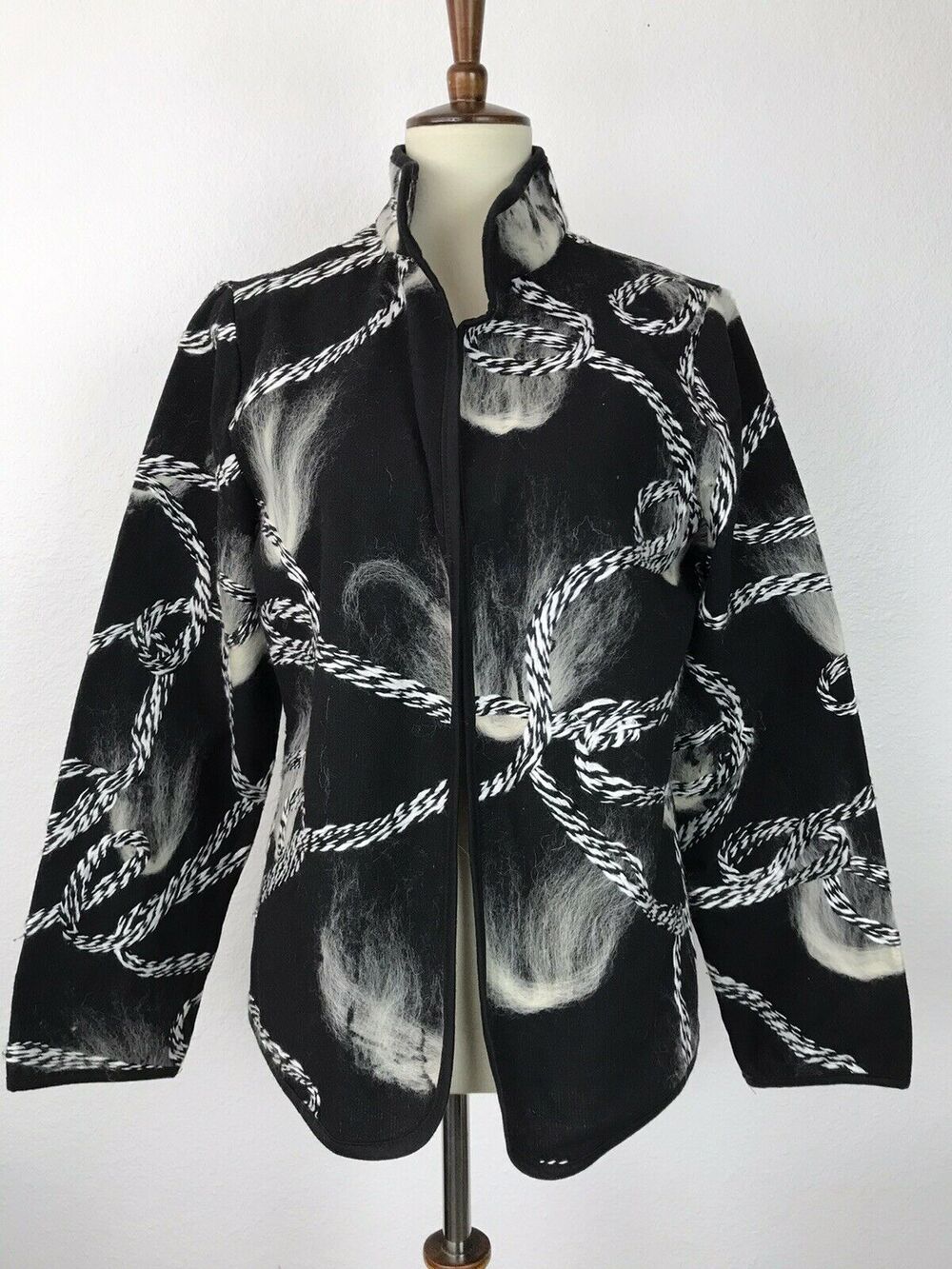 Kaktus Jacket Embroidered Textured Print Artsy Eclectic Bohemian Indie